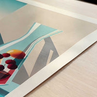Sangria from Seville, Spain - Art Print - Close-up detail of the art print