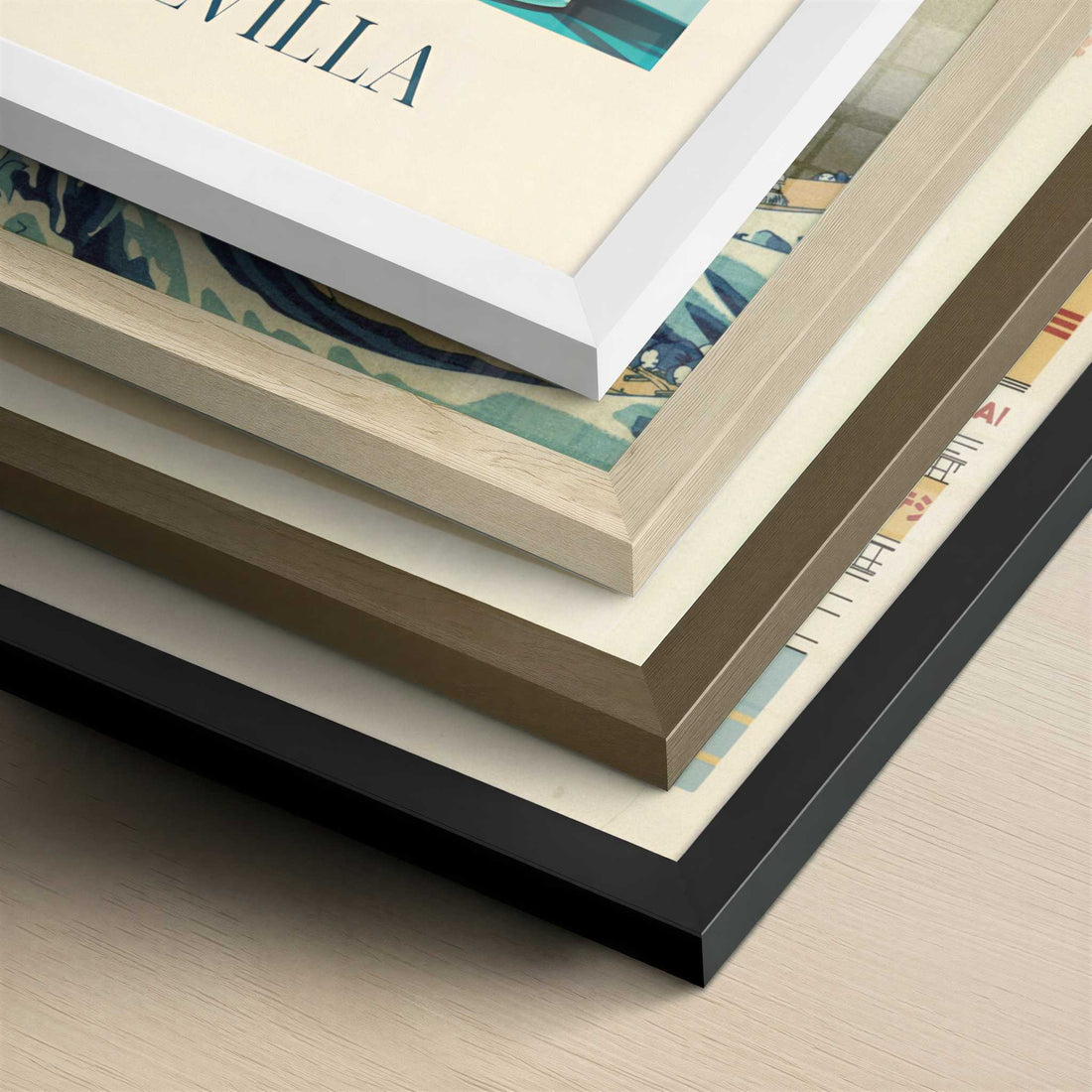 Sangria from Seville, Spain - Art Print - Close-up detail of the different frames