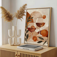 Framed Canvas - Framed canvas in a stylish interior setting