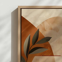 Framed Canvas - Close-up detail and texture of the framed canvas