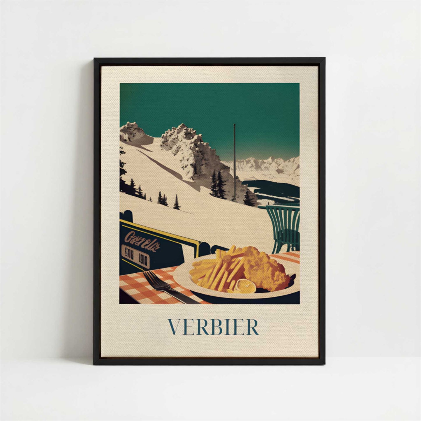 Framed Canvas - Framed canvas in black frame