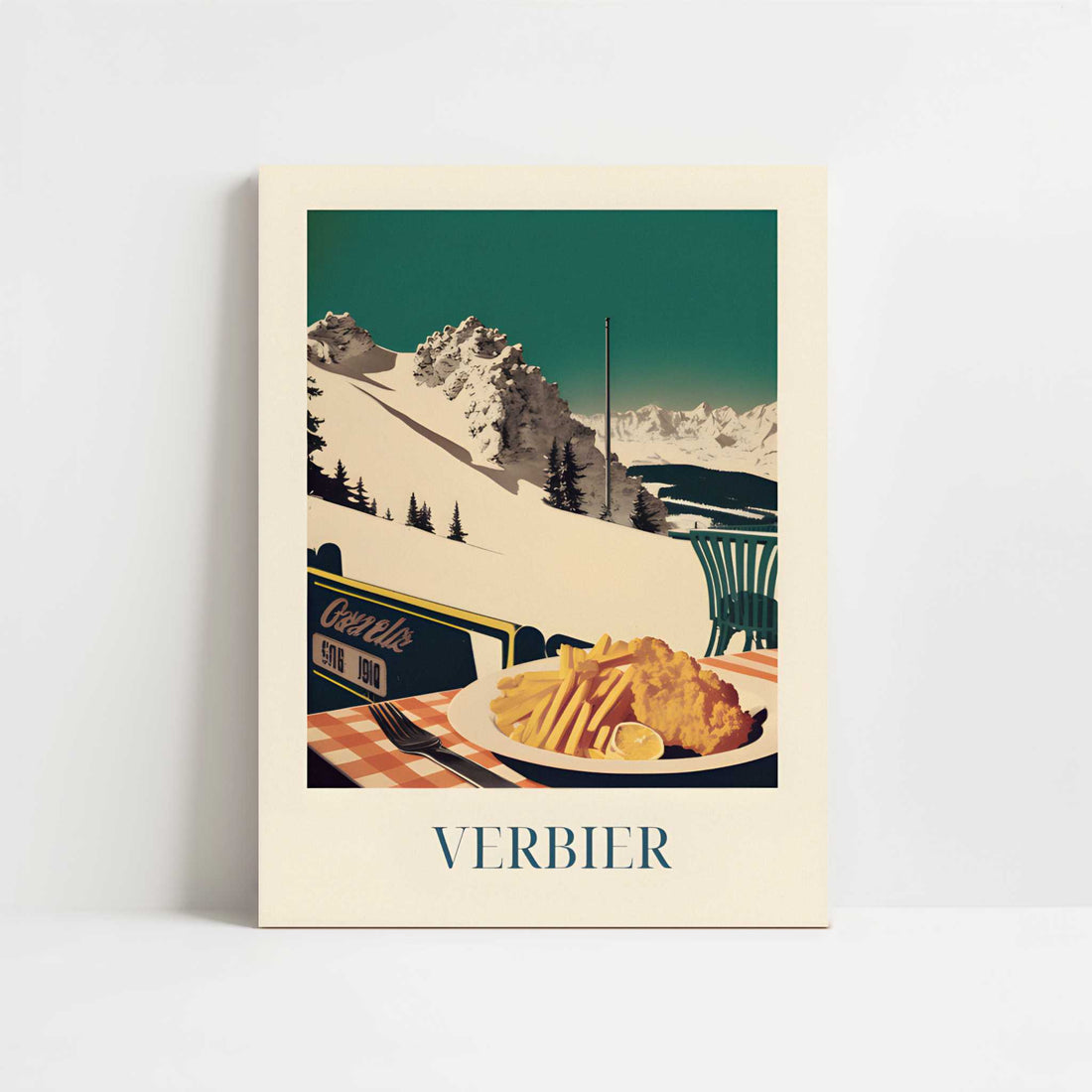 Schnitzel from Verbier, Switzerland - Art Print - Unframed art print