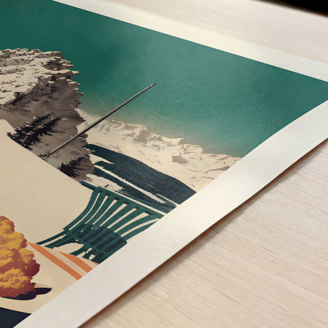 Schnitzel from Verbier, Switzerland - Art Print - Close-up detail of the art print
