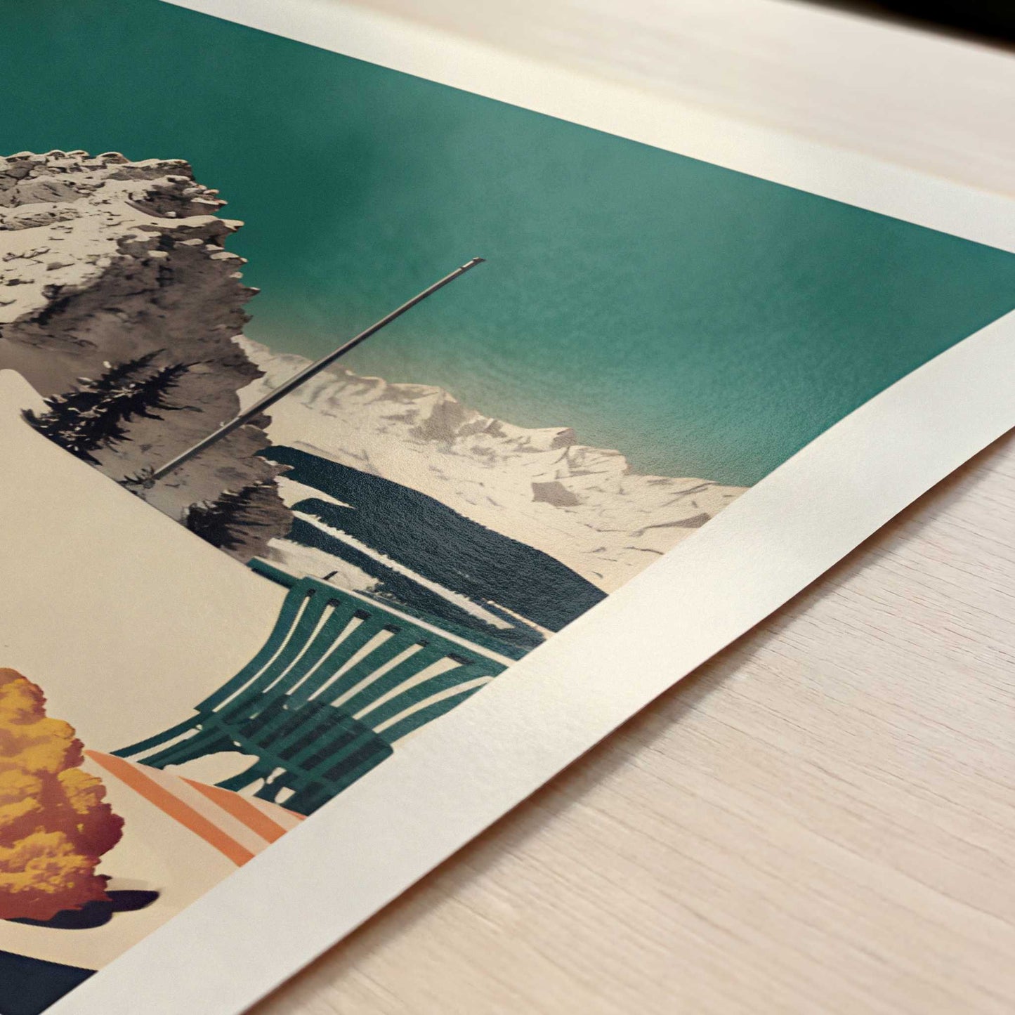 Schnitzel from Verbier, Switzerland - Art Print - Close-up detail of the art print