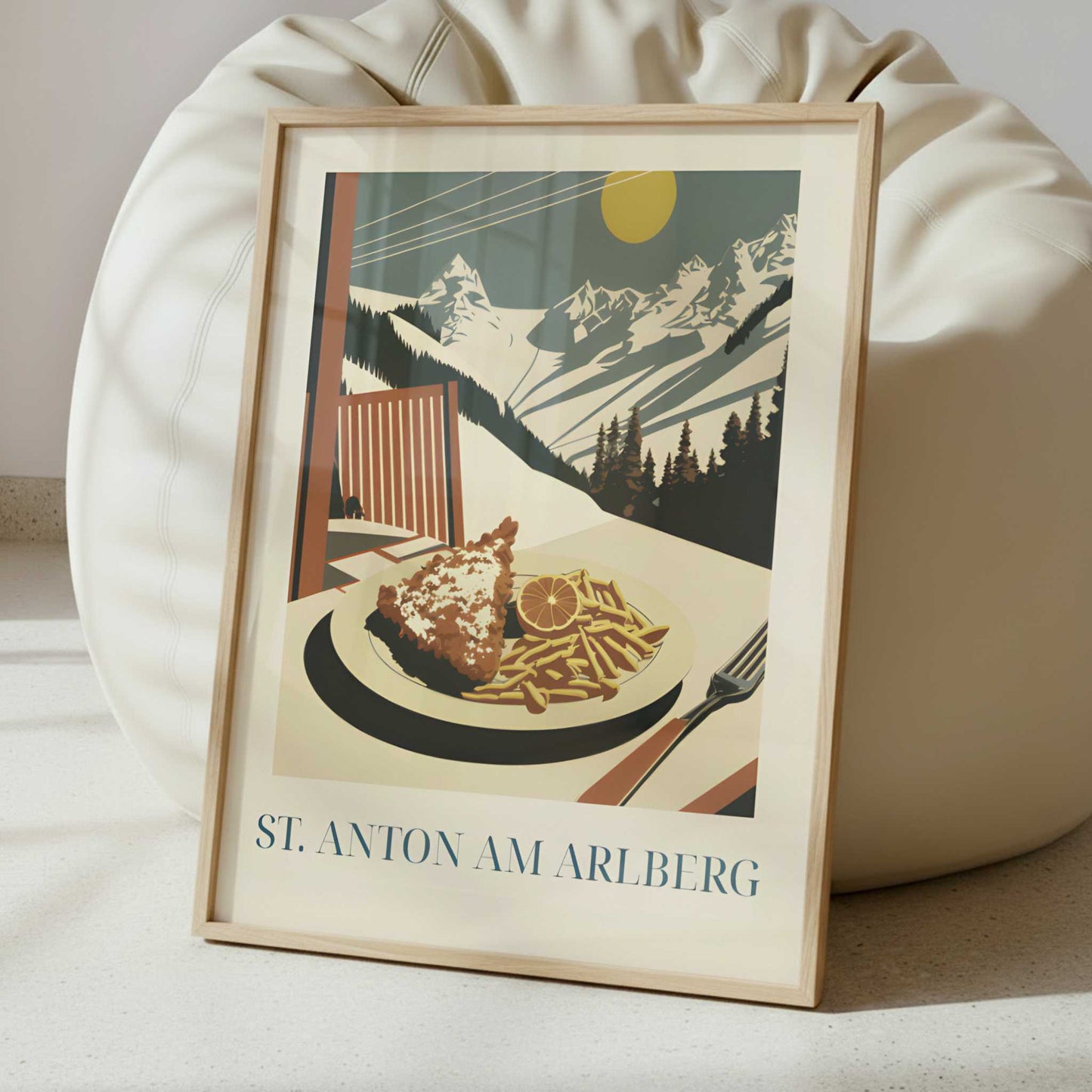 Schnitzel from St. Anton am Arlberg, Austria - Art Print - Interior inspiration