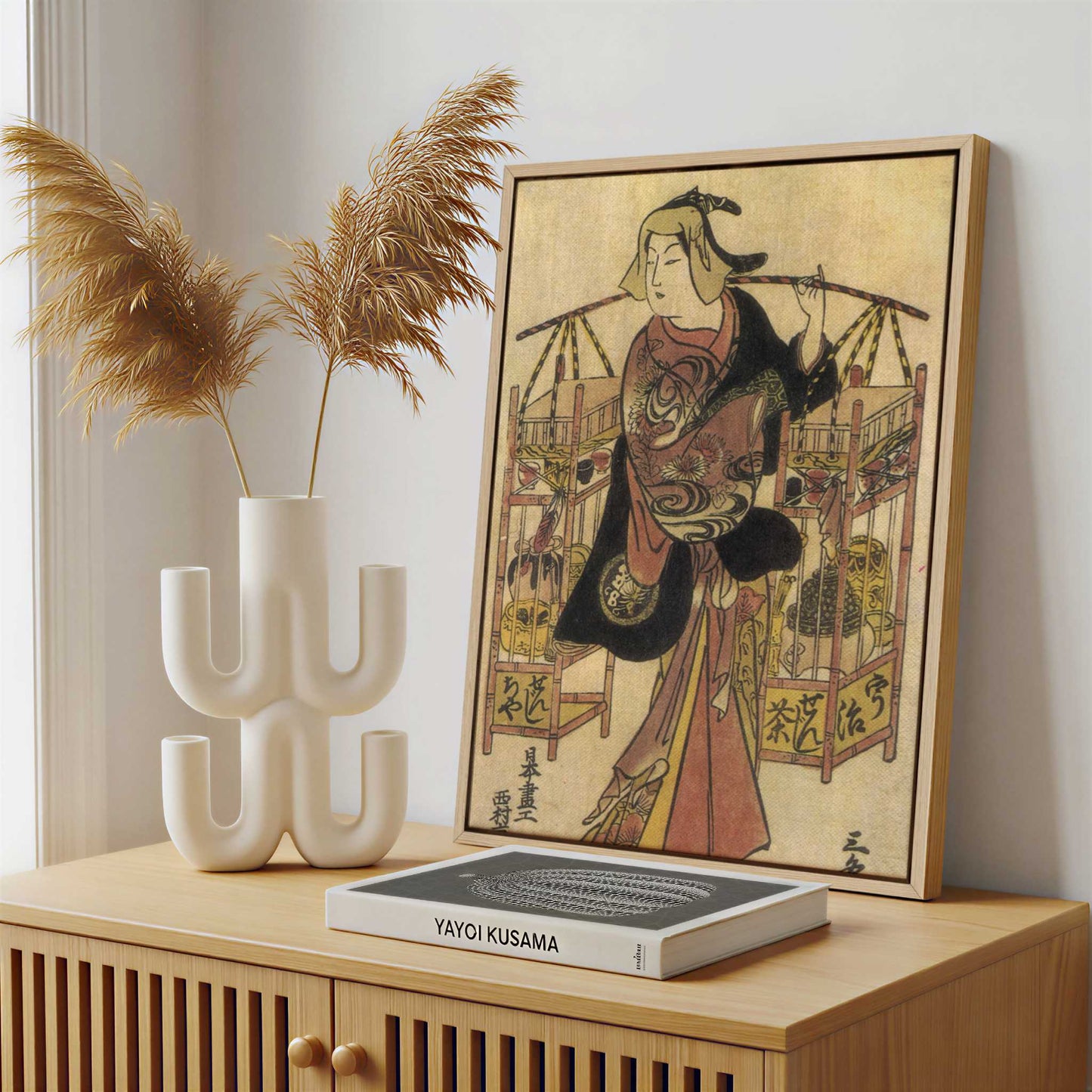 Framed Canvas - Framed canvas in a stylish interior setting