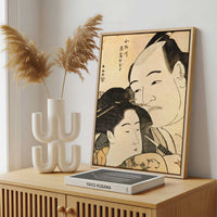 Framed Canvas - Framed canvas in a stylish interior setting