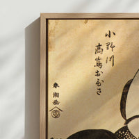 Framed Canvas - Close-up detail and texture of the framed canvas