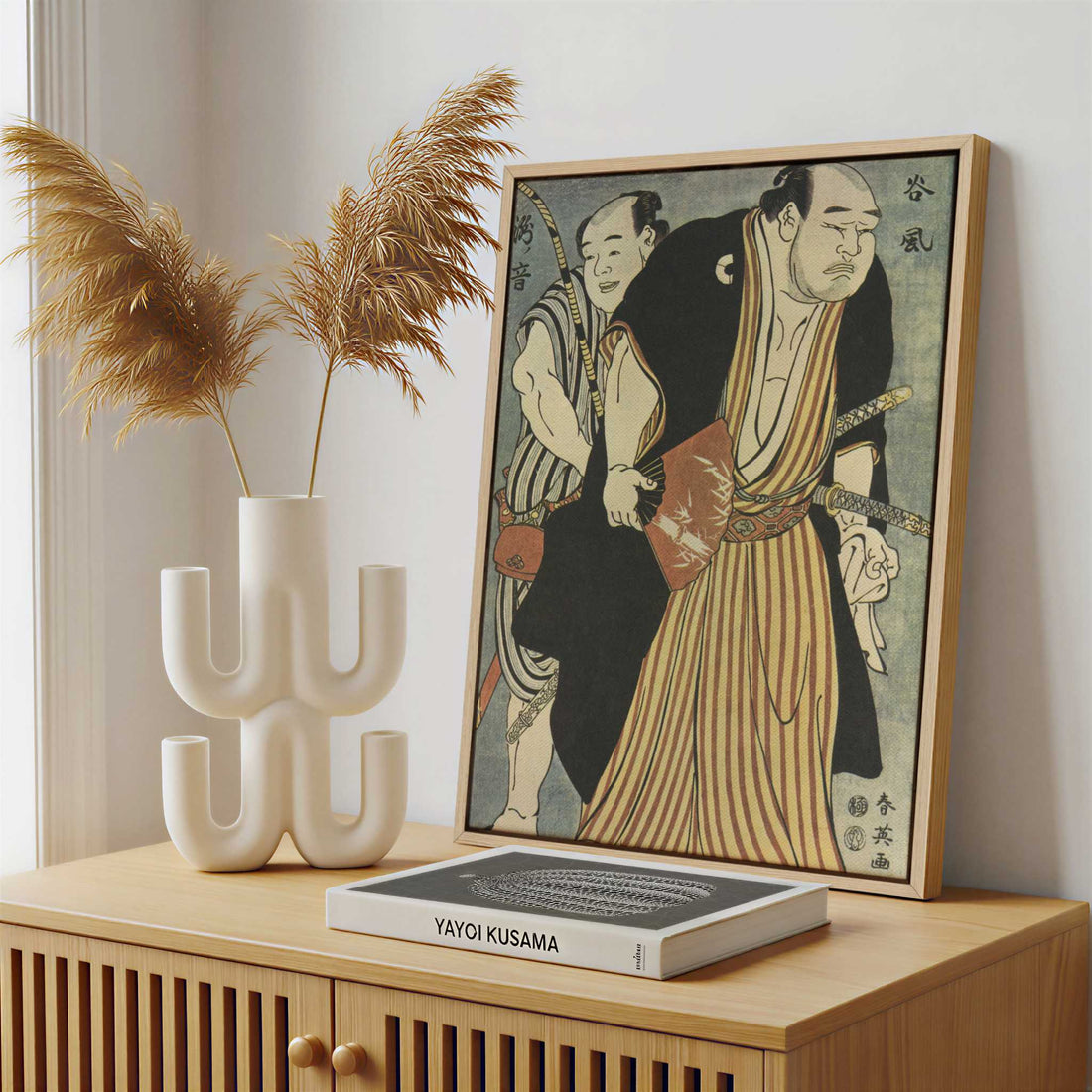 Framed Canvas - Framed canvas in a stylish interior setting