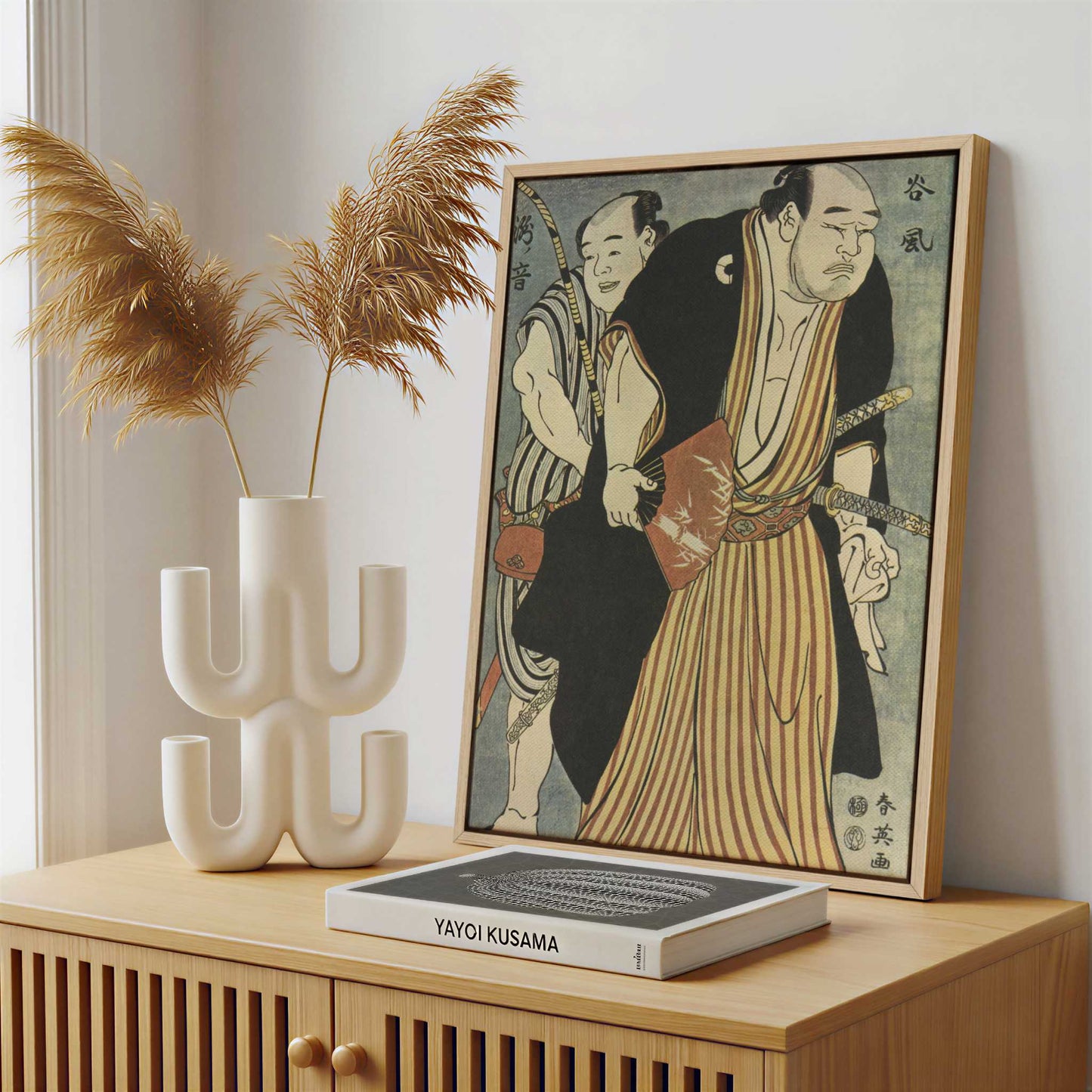 Framed Canvas - Framed canvas in a stylish interior setting