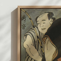 Framed Canvas - Close-up detail and texture of the framed canvas