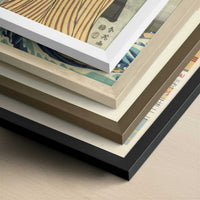 The Wrestler Tanikaze and Pupil Taki-no-oto (c.1796) by Katsukawa Shunei – Art Print - Close-up detail of the different frames