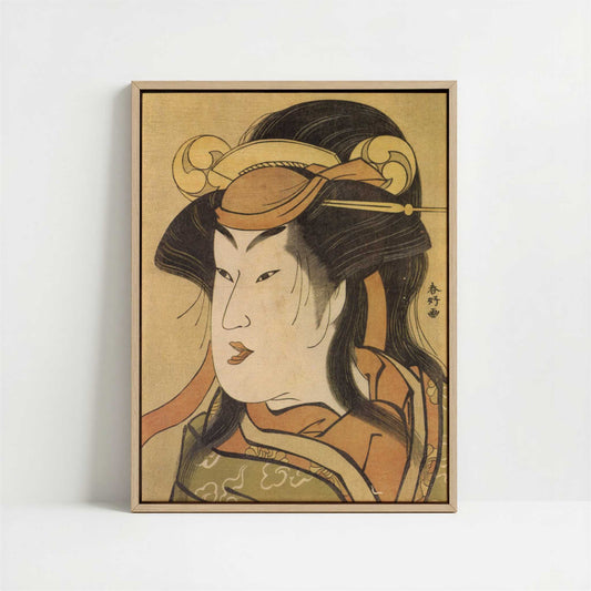 Framed Canvas - Framed canvas in oak color frame