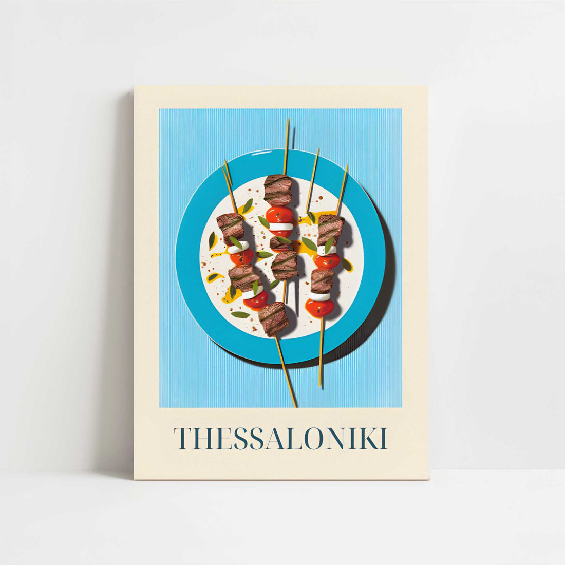 Souvlaki from Thessaloniki, Greece - Art Print - Unframed art print