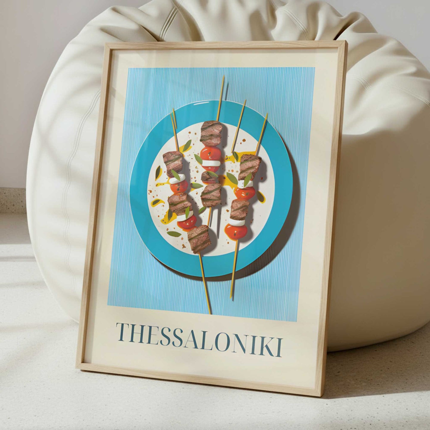 Souvlaki from Thessaloniki, Greece - Art Print - Interior inspiration
