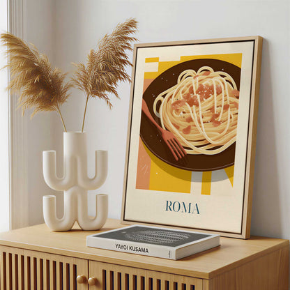 Framed Canvas - Framed canvas in a stylish interior setting