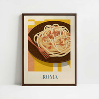Framed Canvas - Framed canvas in dark wood color frame