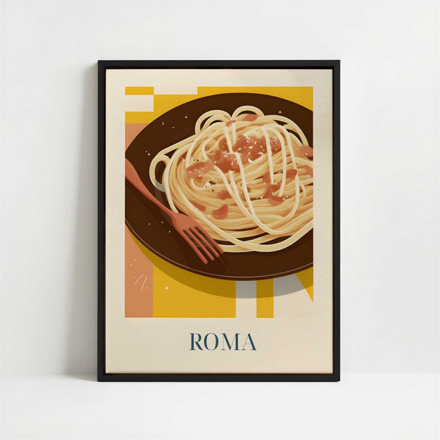 Framed Canvas - Framed canvas in black frame