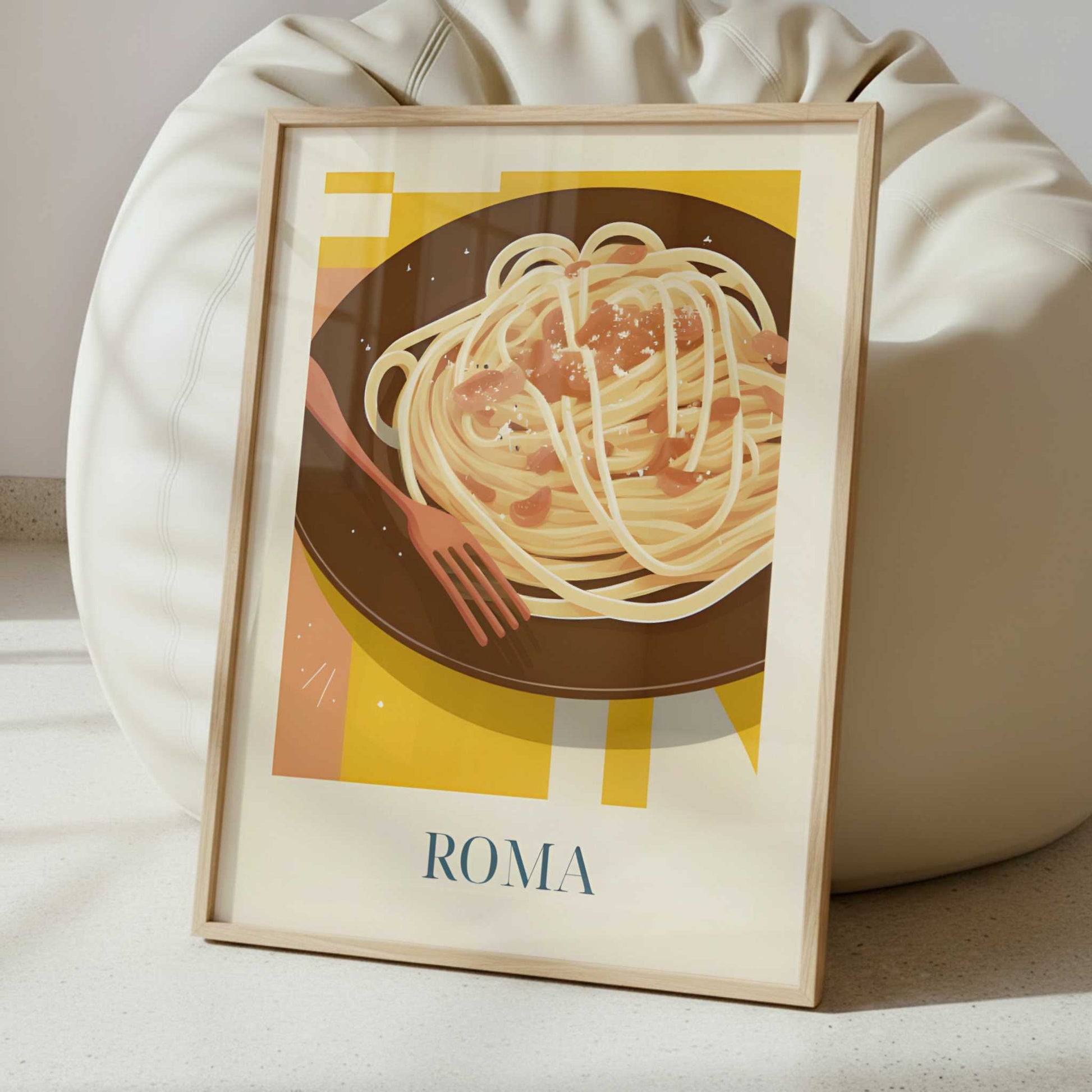 Spaghetti from Rome, Italy - Art Print - Interior inspiration