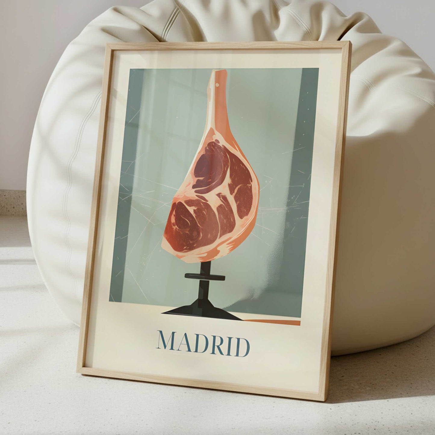 Ham from Madrid, Spain - Art Print - Interior inspiration