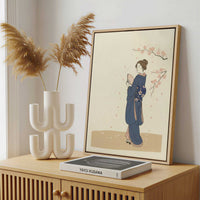 Framed Canvas - Framed canvas in a stylish interior setting