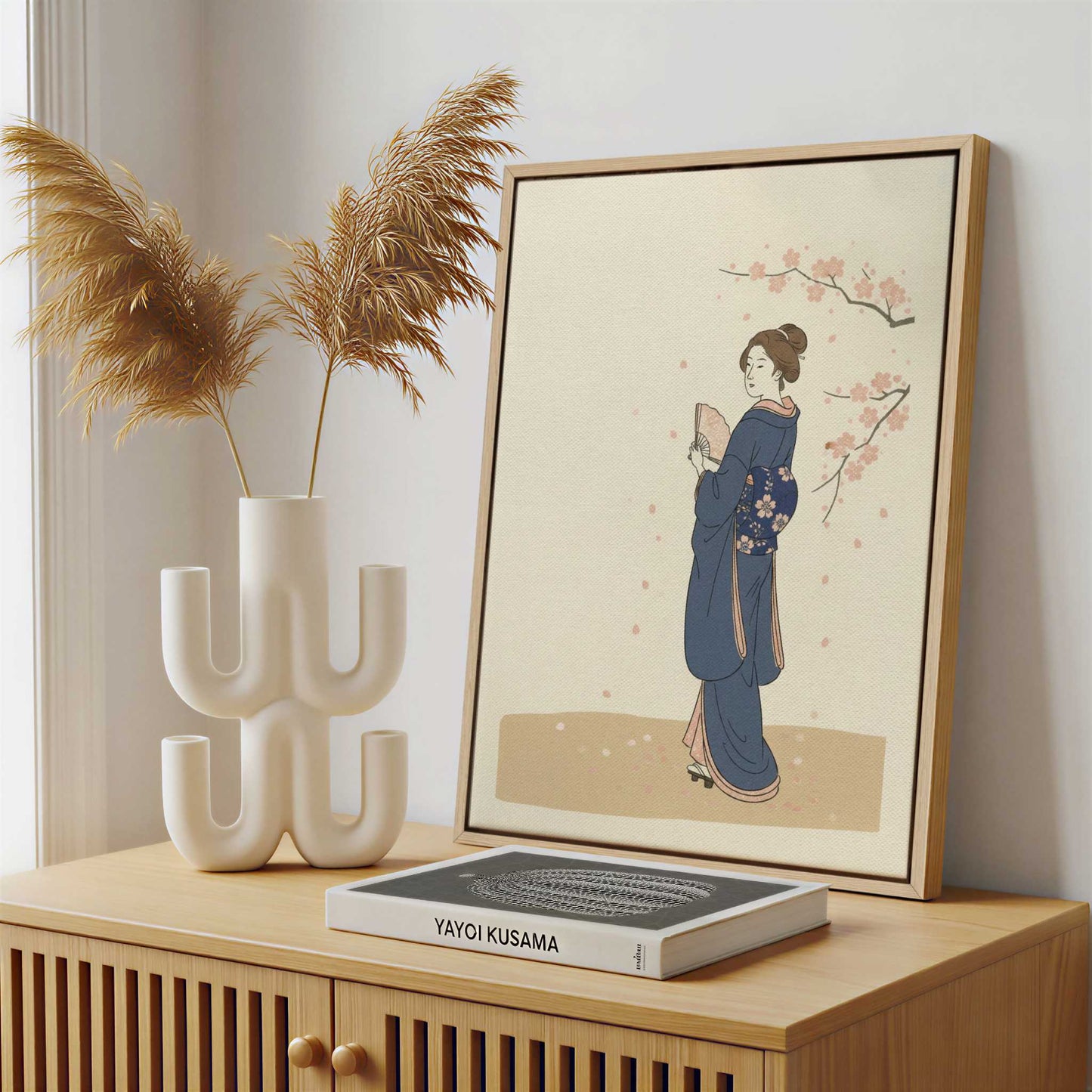 Framed Canvas - Framed canvas in a stylish interior setting