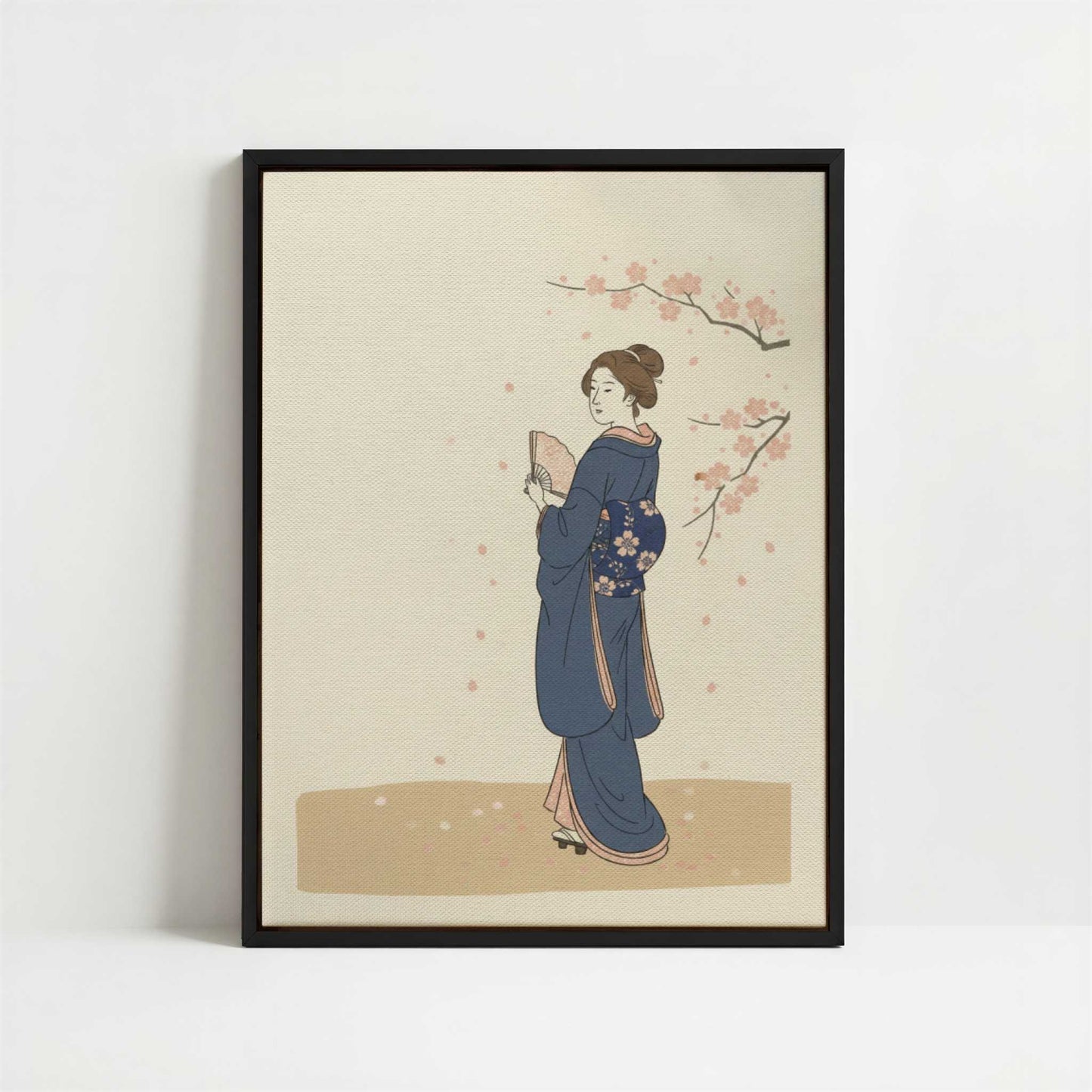 Framed Canvas - Framed canvas in black frame