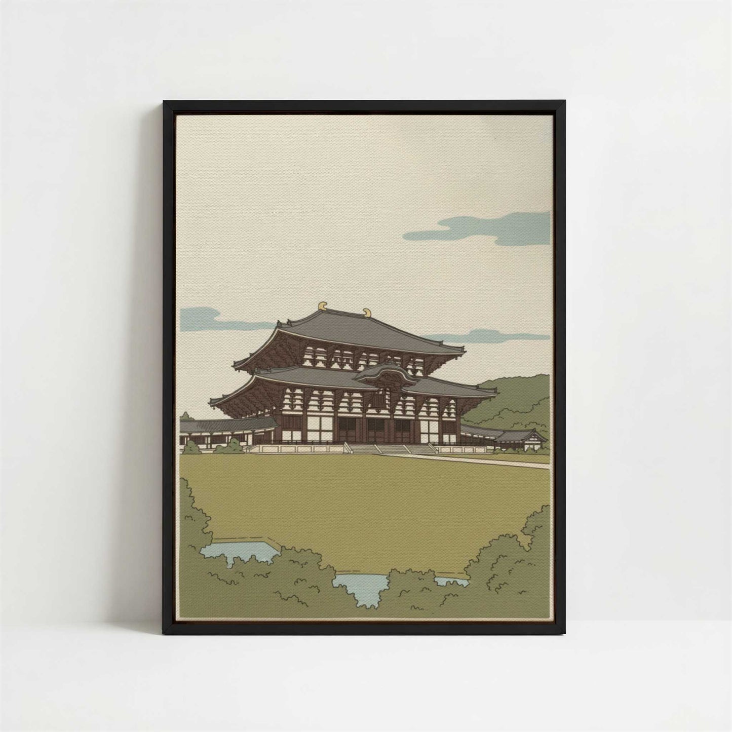 Framed Canvas - Framed canvas in black frame