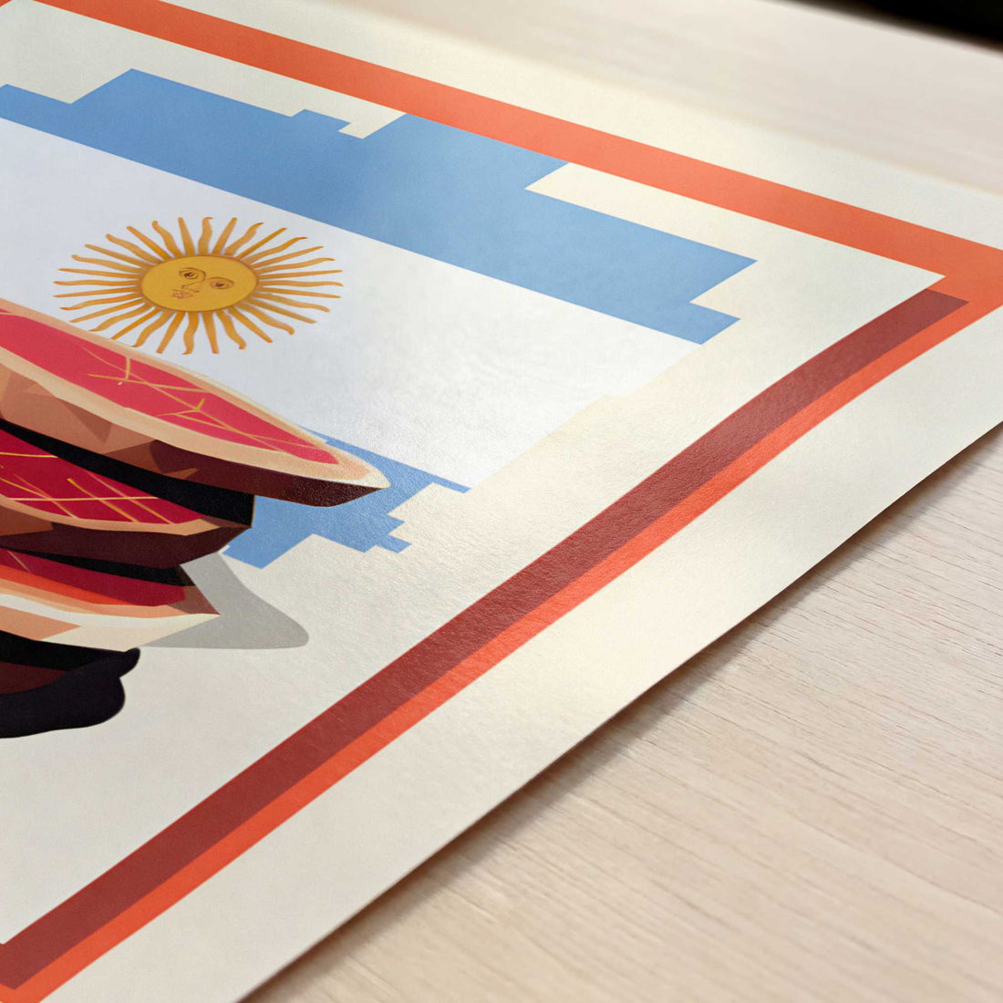 Steak from Buenos Aires, Argentina - Art Print - Close-up detail of the art print