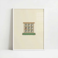 Stillness at Meiji Shrine, Tokyo - Art Print - Art print in white frame
