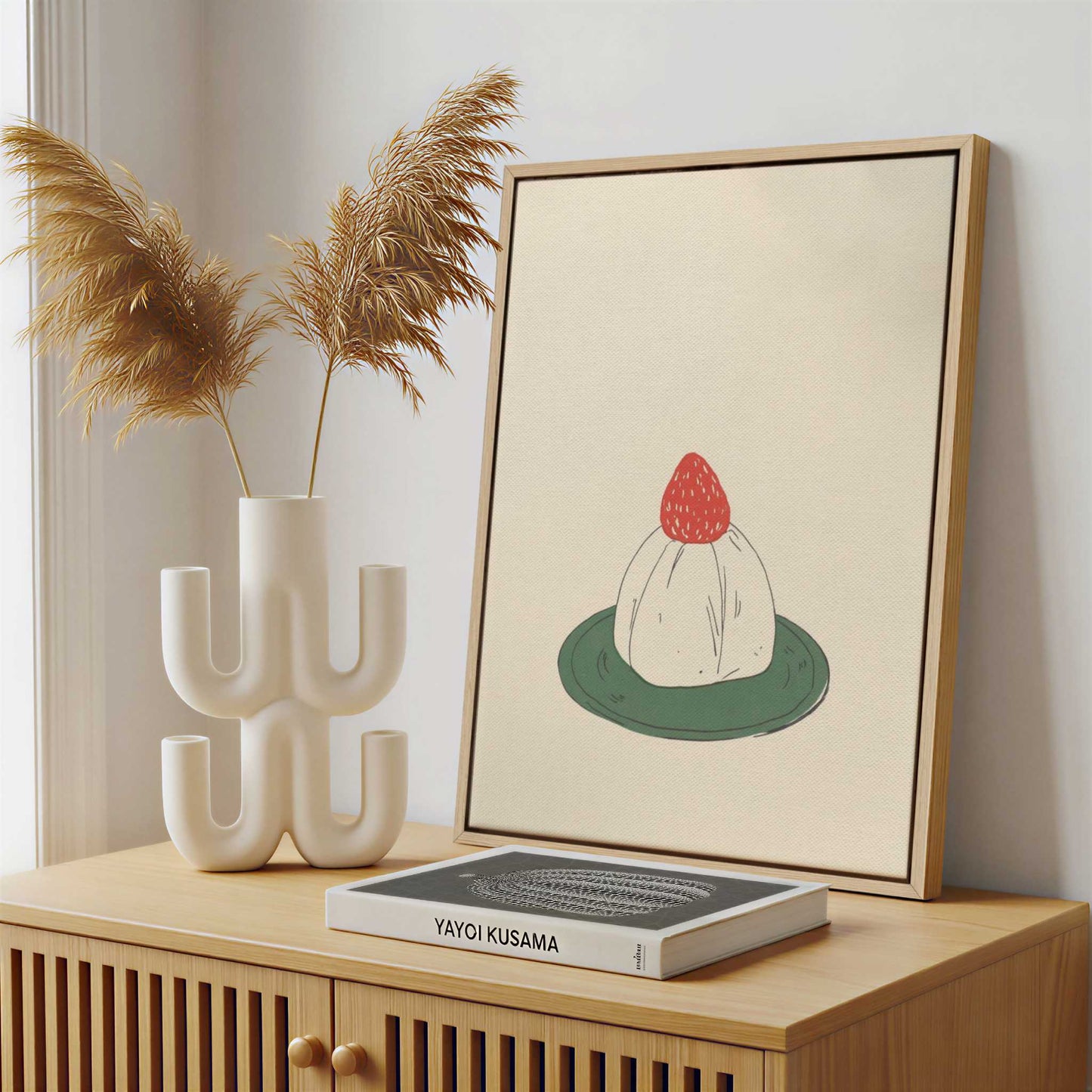 Framed Canvas - Framed canvas in a stylish interior setting