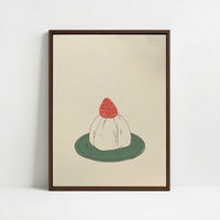 Framed Canvas - Framed canvas in dark wood color frame