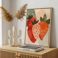 Framed Canvas - Framed canvas in a stylish interior setting