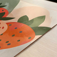 Strawberry in Bohemian Style - Art Print - Close-up detail of the art print