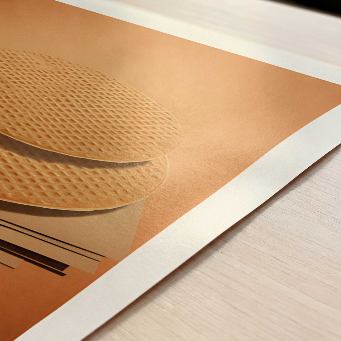 Stroopwafels from Amsterdam, the Netherlands - Art Print - Close-up detail of the art print