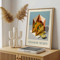 Framed Canvas - Framed canvas in a stylish interior setting