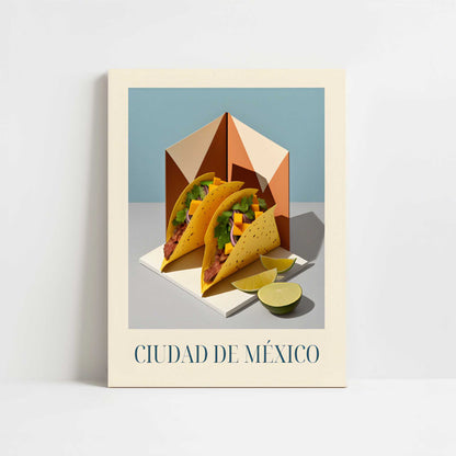 Tacos from Mexico City, Mexico - Art Print - Unframed art print