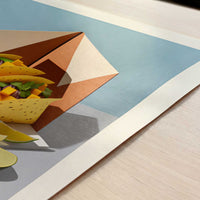 Tacos from Mexico City, Mexico - Art Print - Close-up detail of the art print