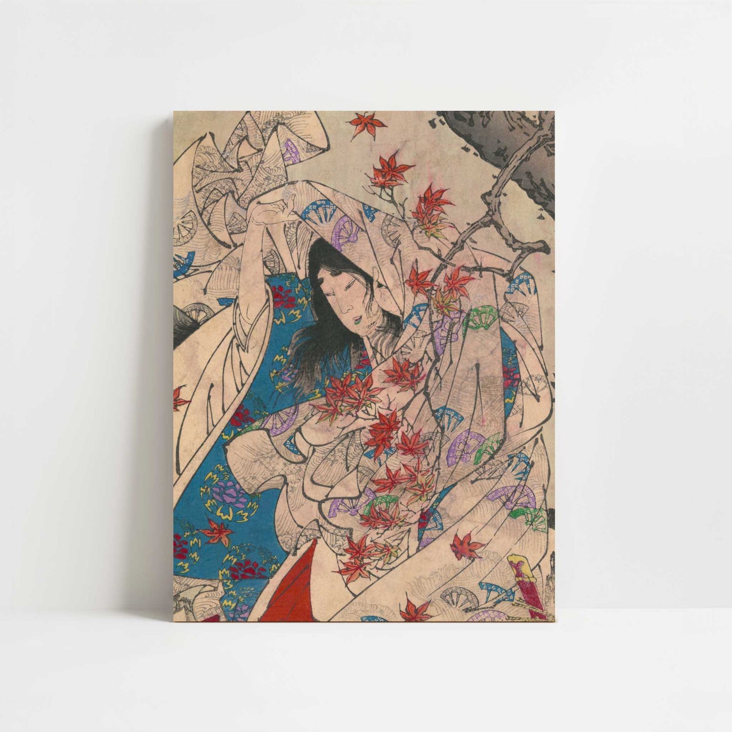 Autumn Moon over Sumiyoshi (1880s) by Taiso Yoshitoshi – Art Print - Unframed art print