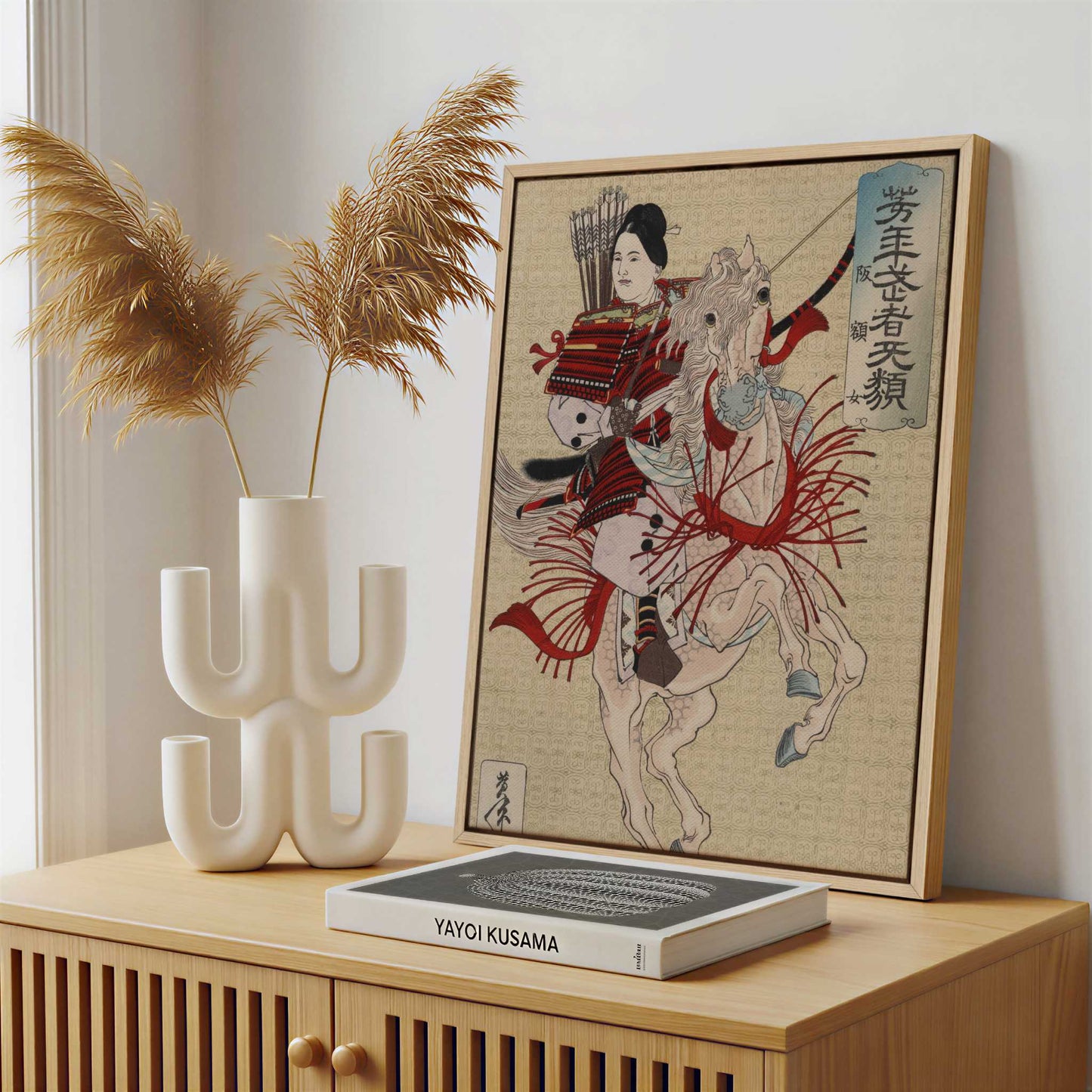 Framed Canvas - Framed canvas in a stylish interior setting