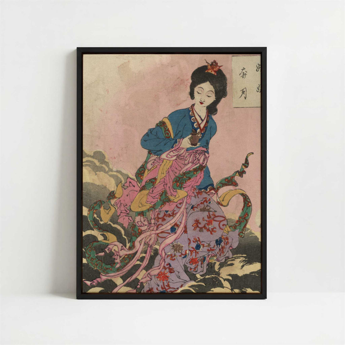 Framed Canvas - Framed canvas in black frame