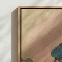 Framed Canvas - Close-up detail and texture of the framed canvas