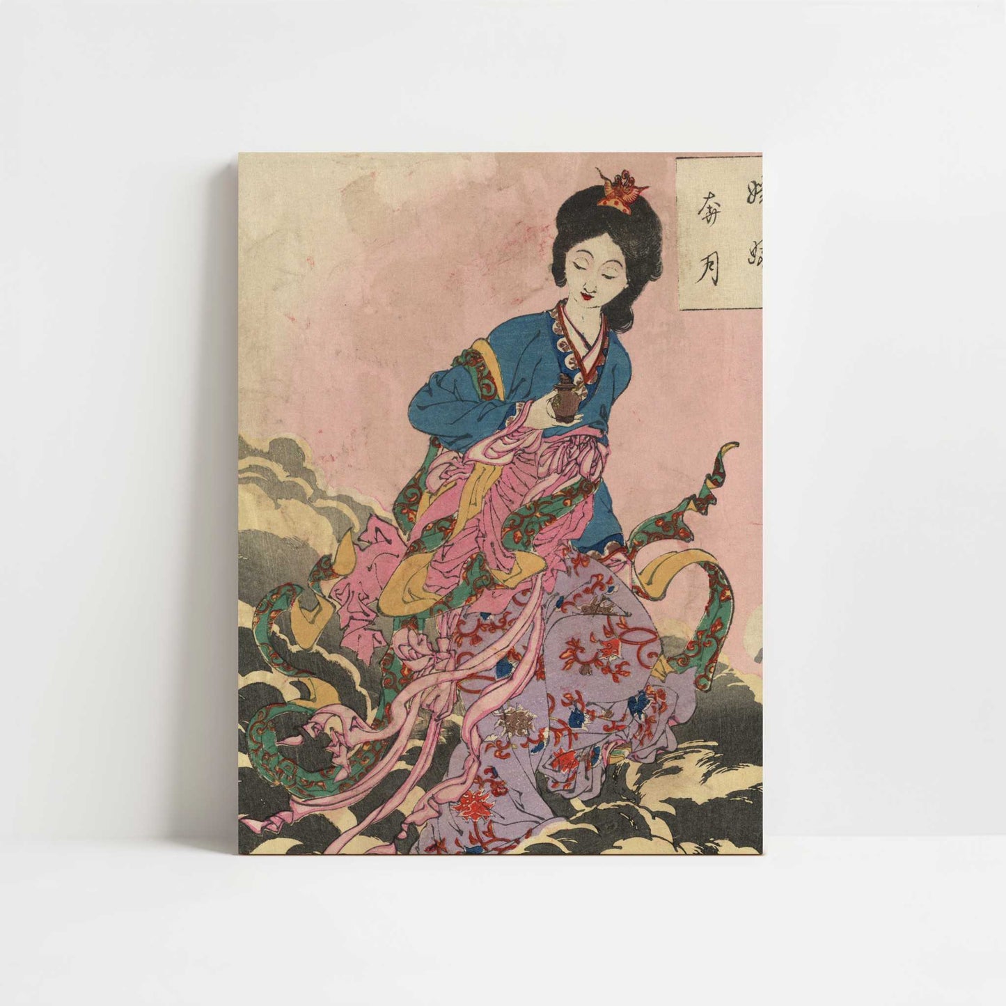 Joga Hongetsu (1880s) by Taiso Yoshitoshi – Art Print - Unframed art print