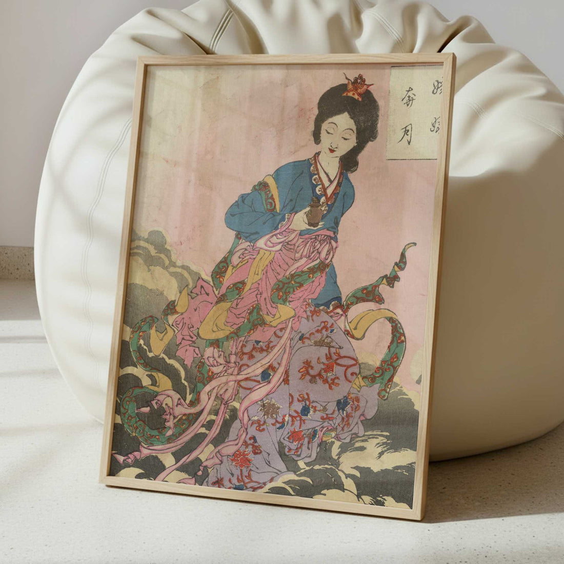 Joga Hongetsu (1880s) by Taiso Yoshitoshi – Art Print - Interior inspiration