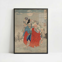 Omori Hikoshichi (1880s) by Taiso Yoshitoshi – Art Print - Art print in black frame