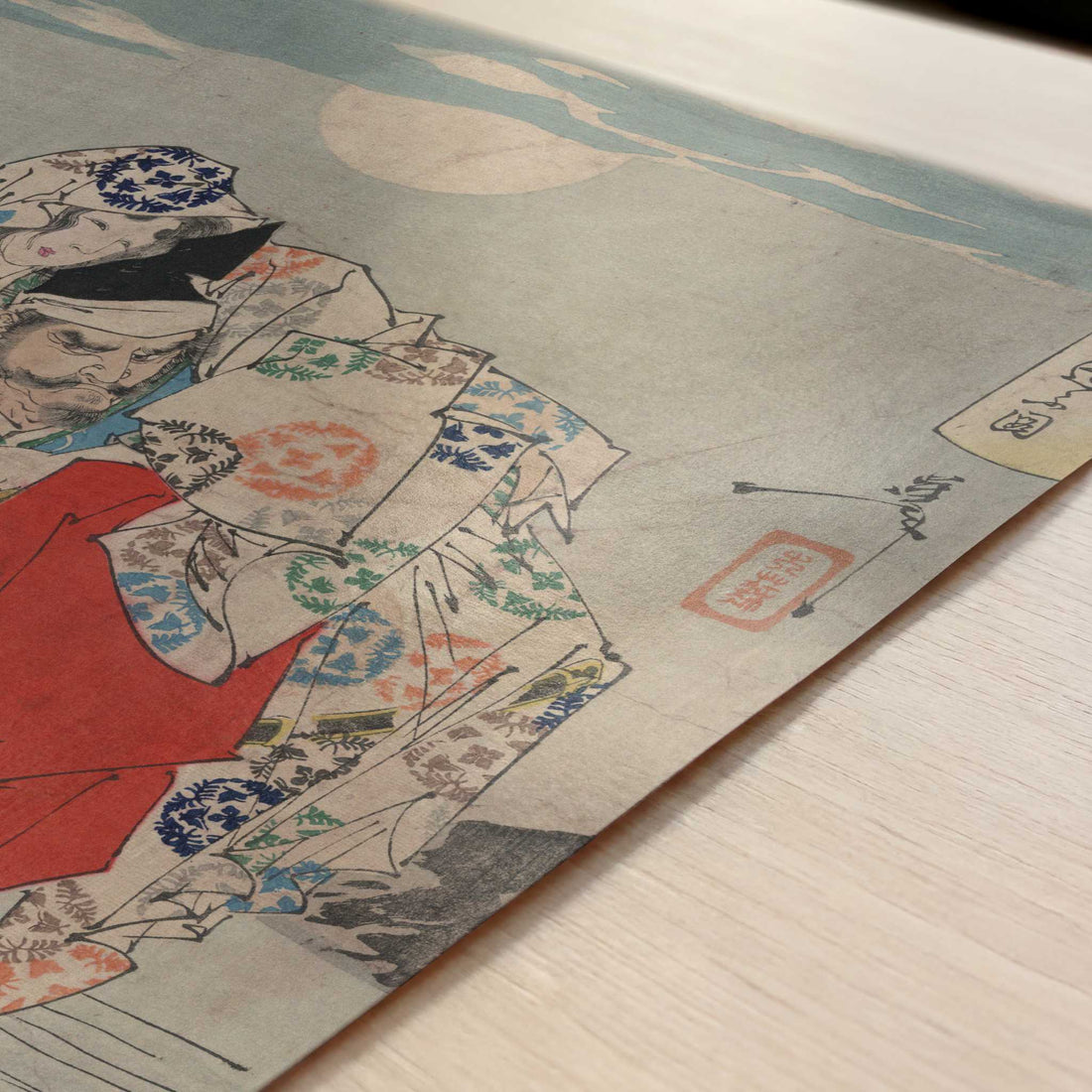 Omori Hikoshichi (1880s) by Taiso Yoshitoshi – Art Print - Close-up detail of the art print