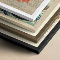 Omori Hikoshichi (1880s) by Taiso Yoshitoshi – Art Print - Close-up detail of the different frames