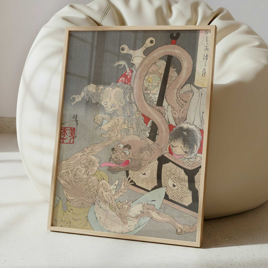 Pandora's Box (1880s) by Taiso Yoshitoshi – Art Print - Interior inspiration