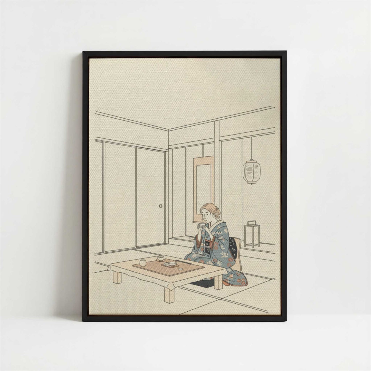 Framed Canvas - Framed canvas in black frame