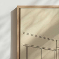 Framed Canvas - Close-up detail and texture of the framed canvas